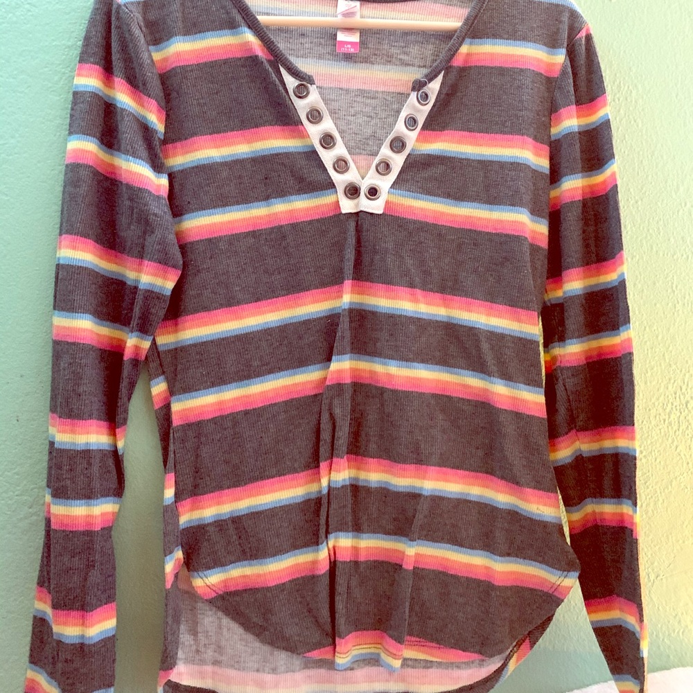 rainbow long sleeve tee